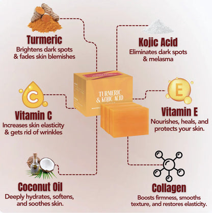 Turmeric & Kojic Acid - Skin Brightening Soap
